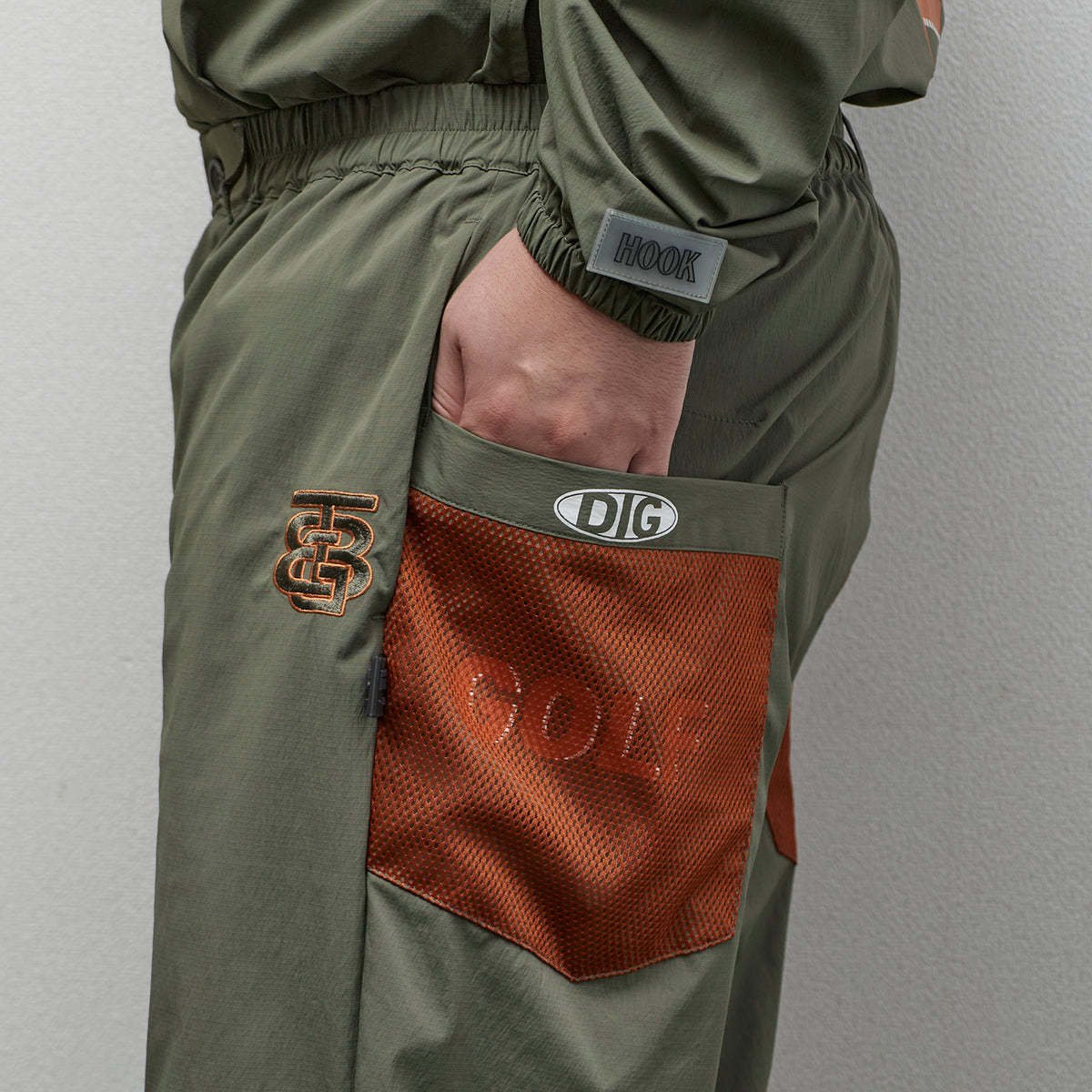 Stretch Nylon shirring Easy Pants