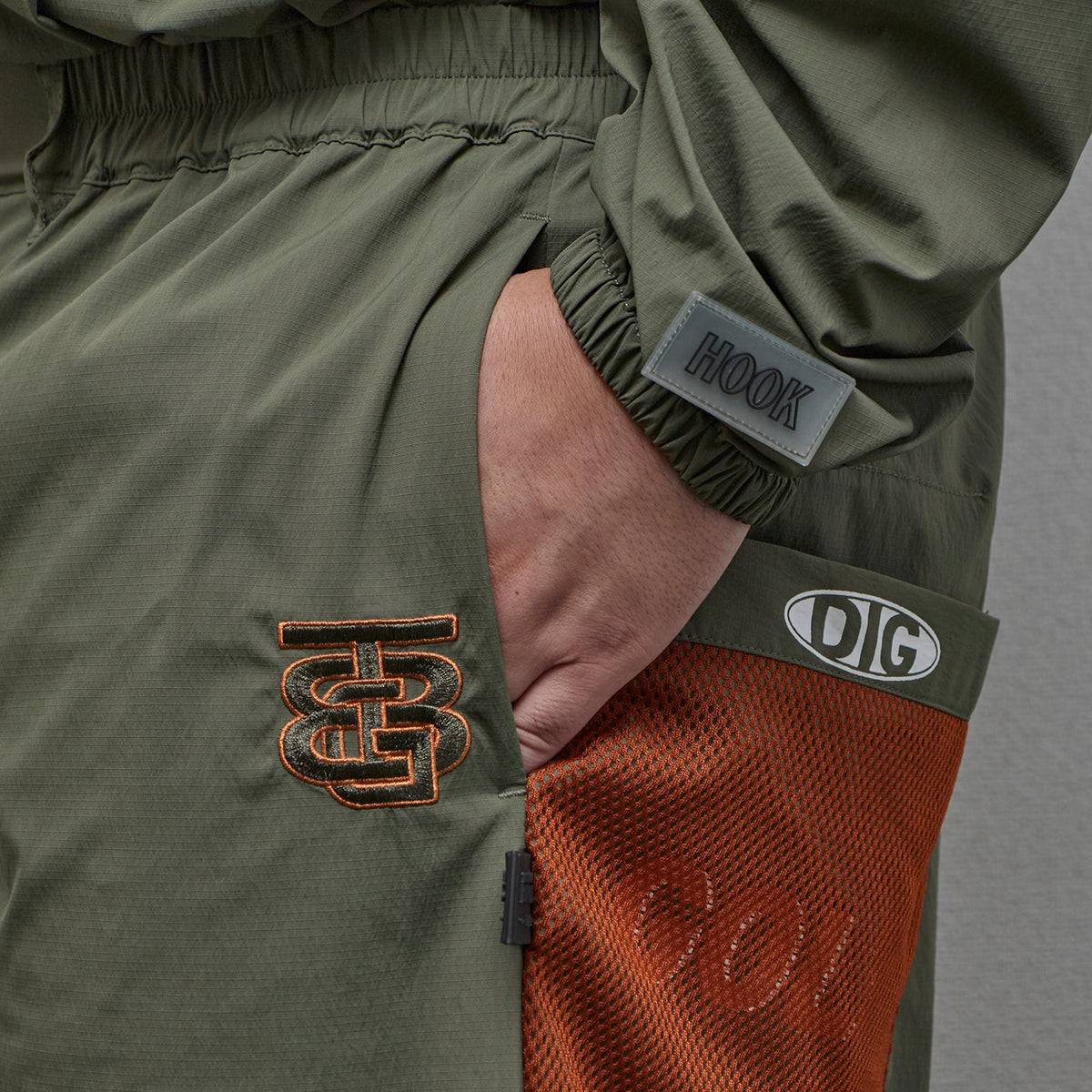 Stretch Nylon shirring Easy Pants