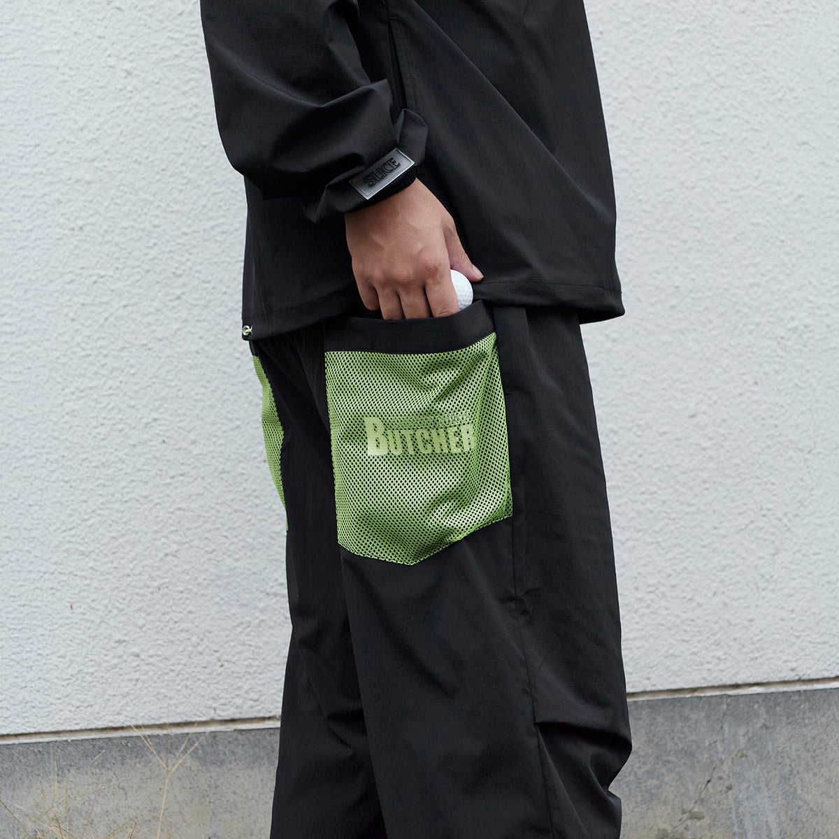Stretch Nylon shirring Easy Pants