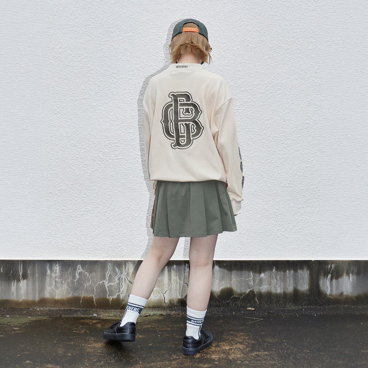 Stretch Back Pleats S/Mesh SK