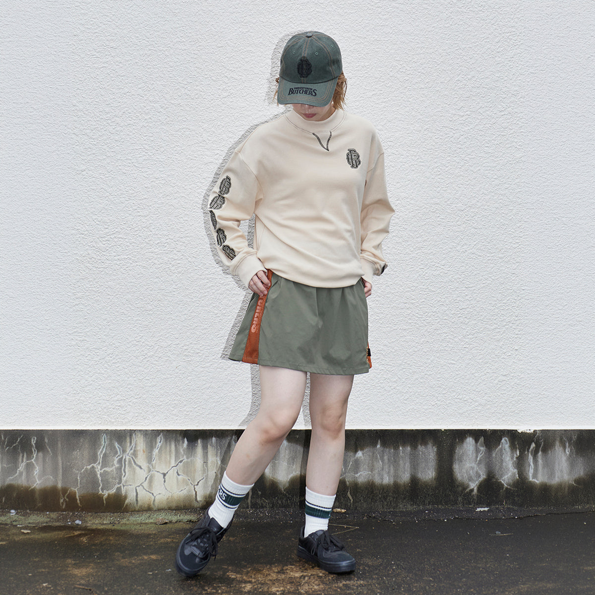 Stretch Back Pleats S/Mesh SK