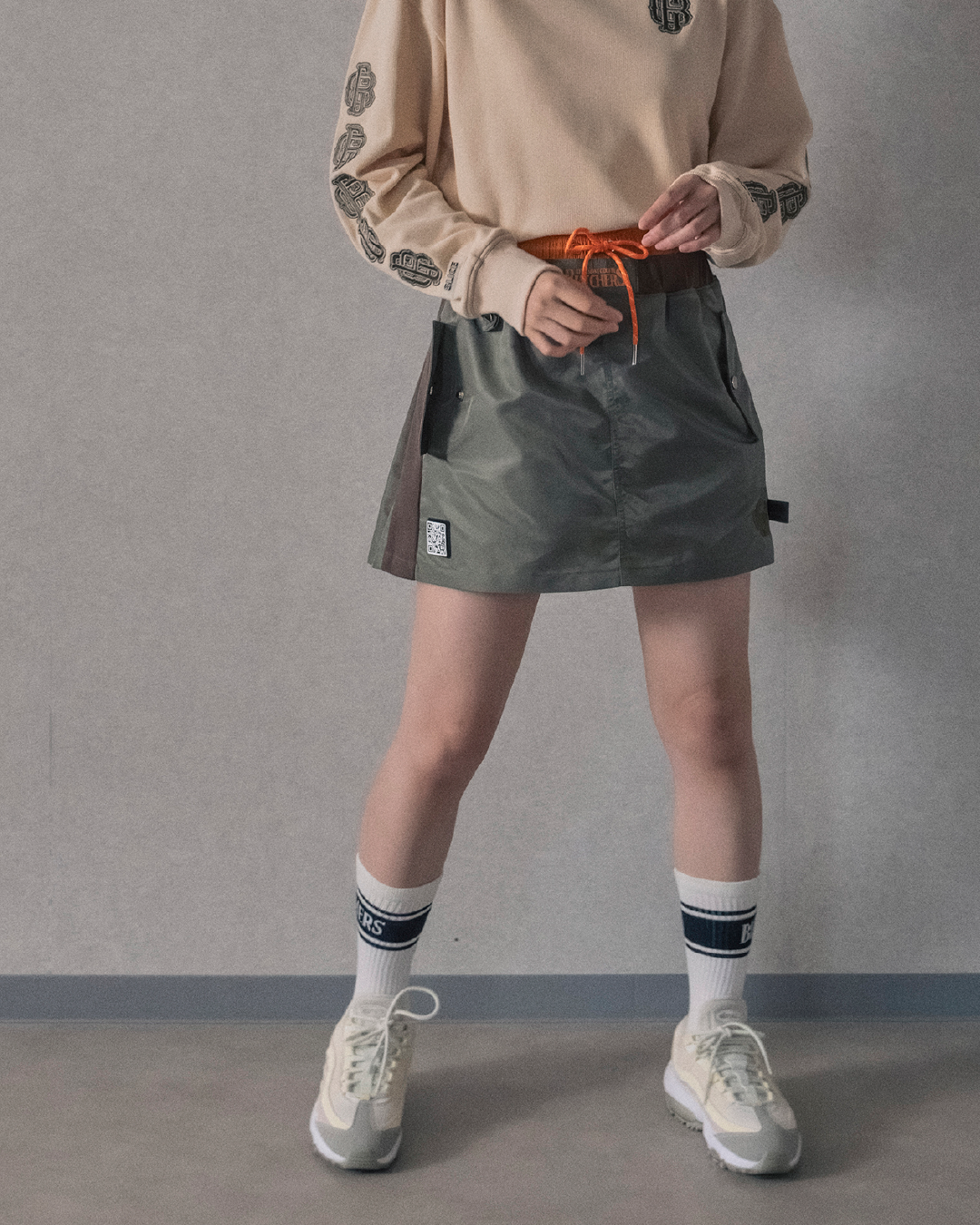 MA-1 Layered  Waist Skirt