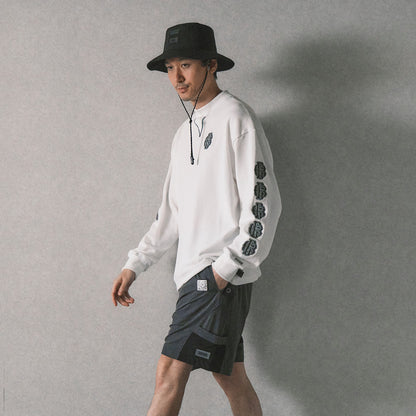 All Embroidery Waffle Mock