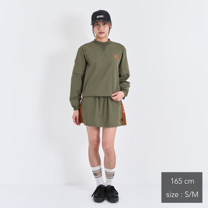 Stretch Nylon 2way Mesh Yoke Piste (woman)