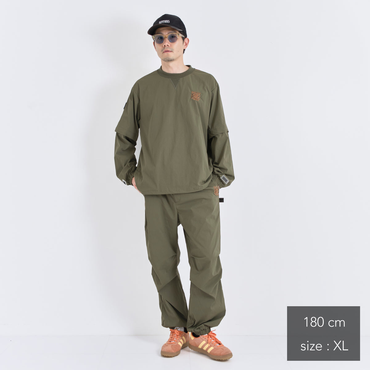 Stretch Nylon shirring Easy Pants