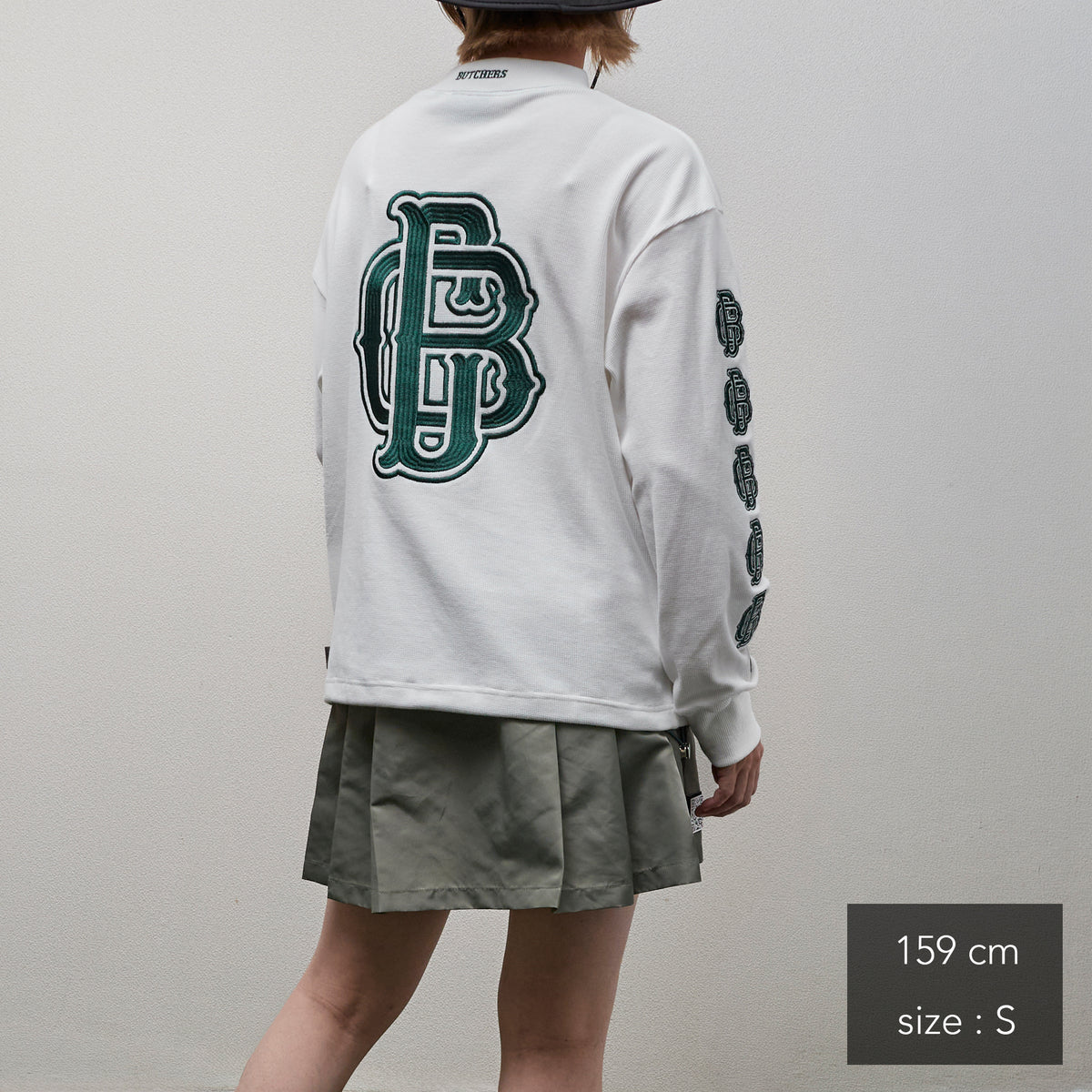 All Embroidery Waffle Mock(women)
