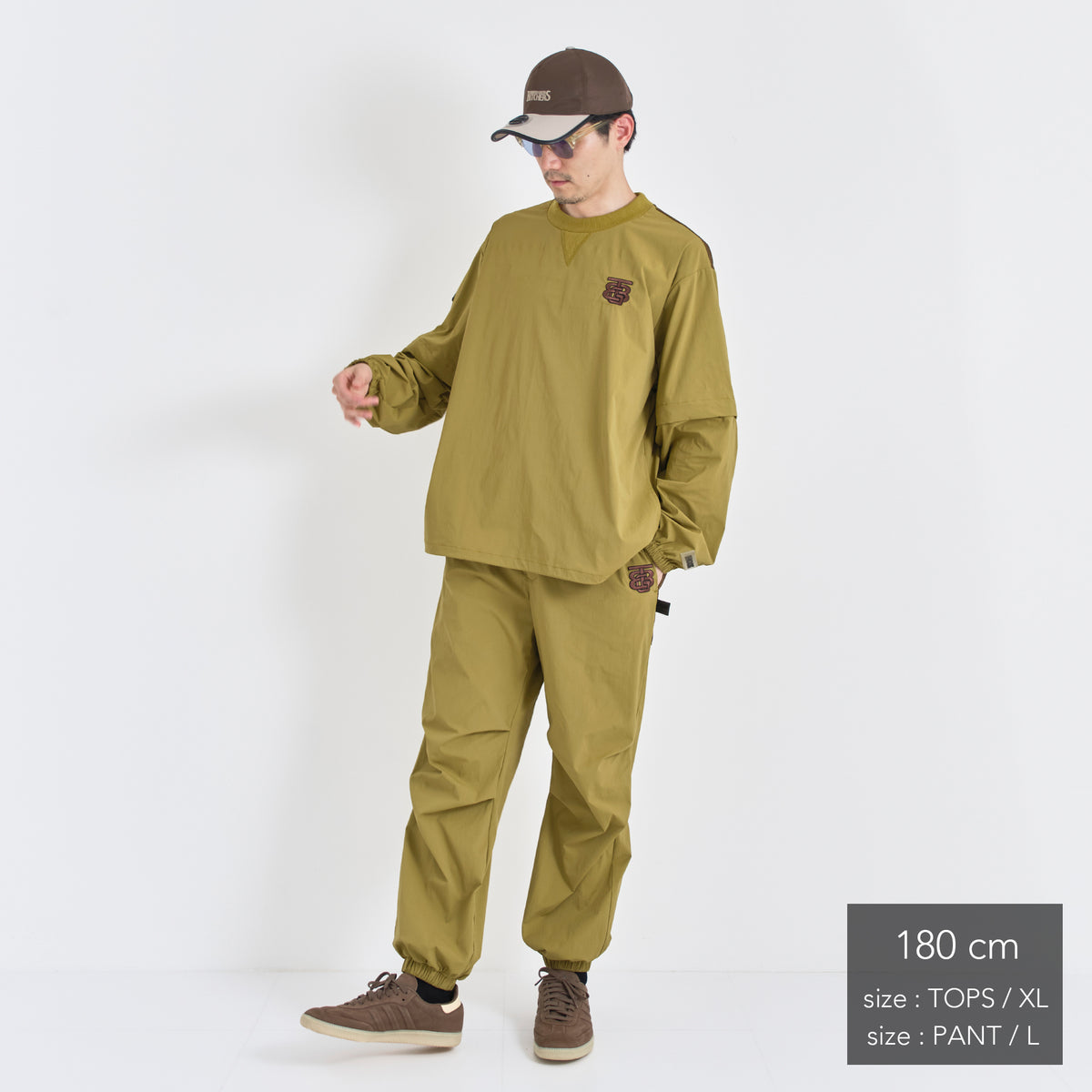 Stretch Nylon shirring Easy Pants