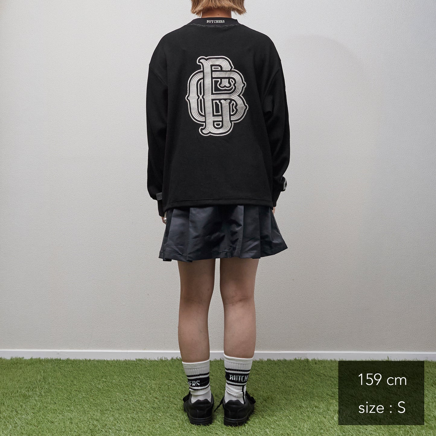 All Embroidery Waffle Mock(women)
