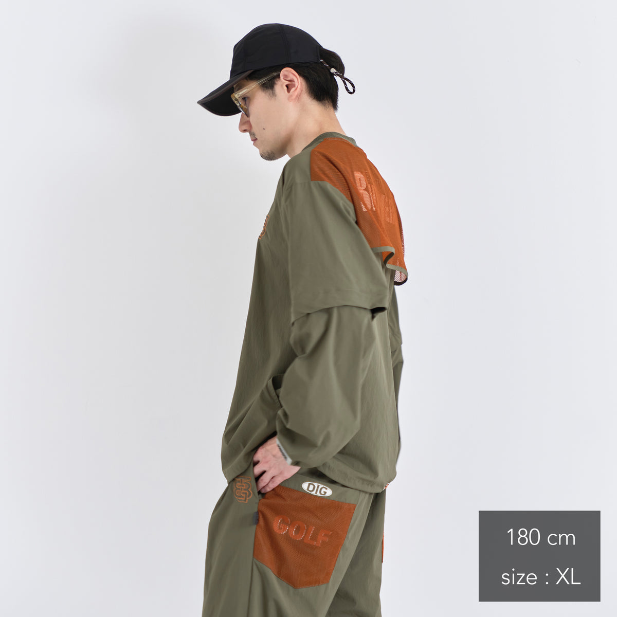 Stretch Nylon 2way Mesh Yoke Piste