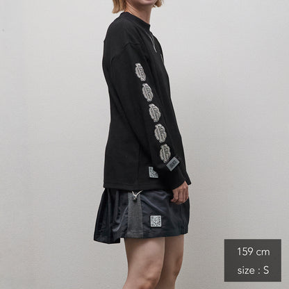 All Embroidery Waffle Mock(women)