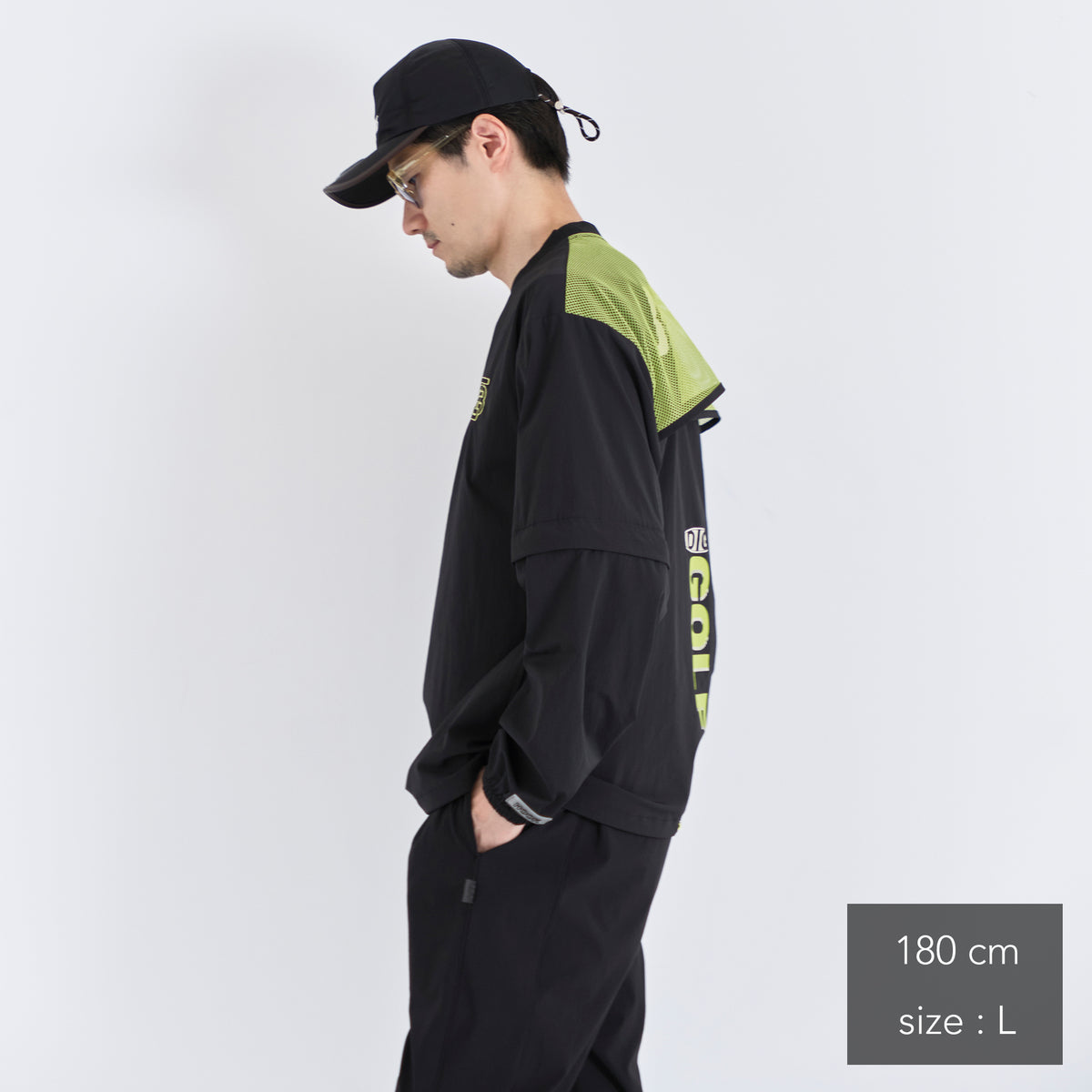 Stretch Nylon 2way Mesh Yoke Piste