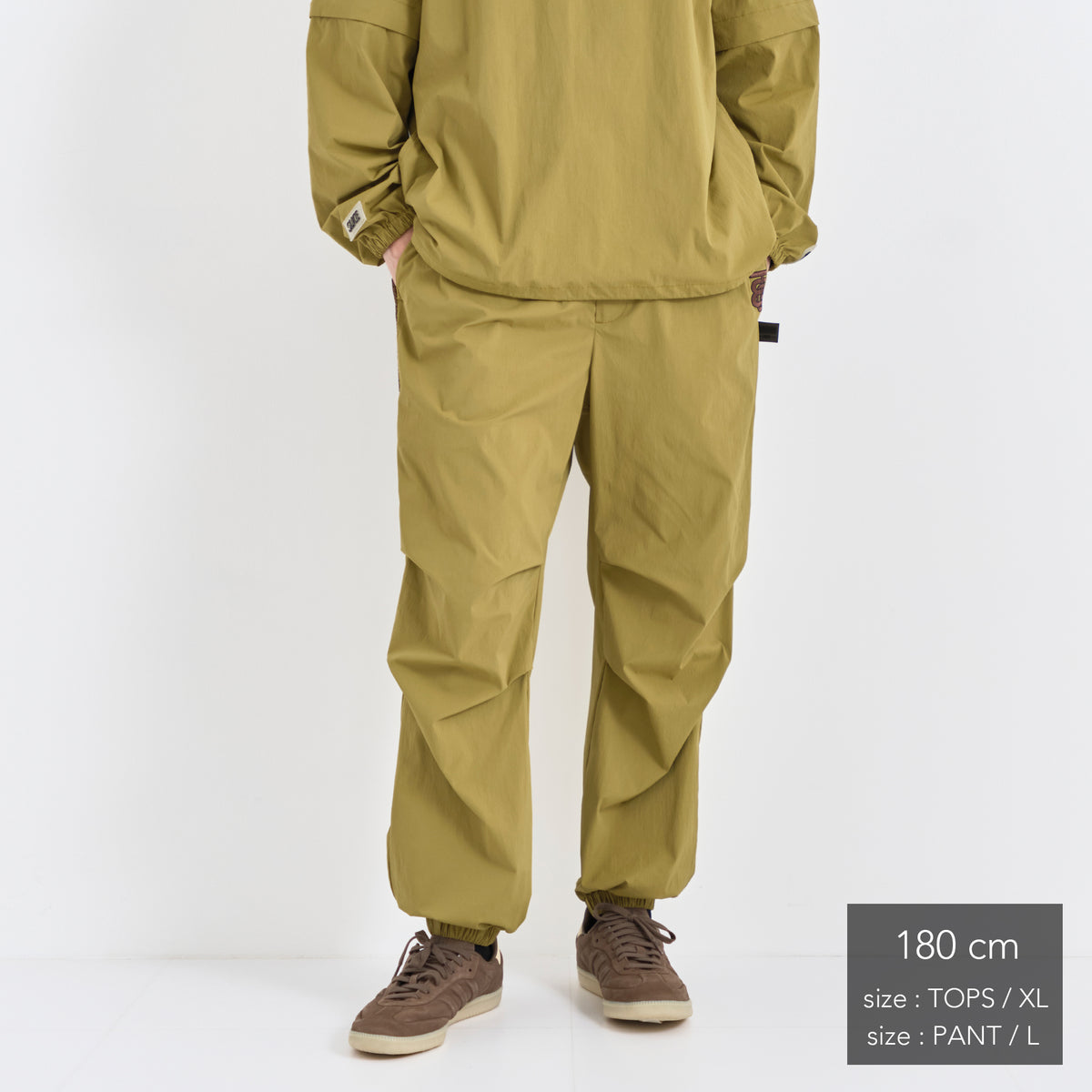 Stretch Nylon shirring Easy Pants