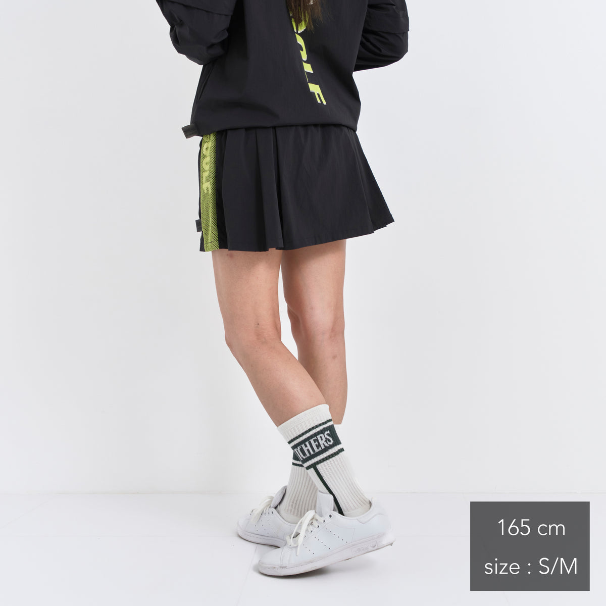Stretch Back Pleats S/Mesh SK
