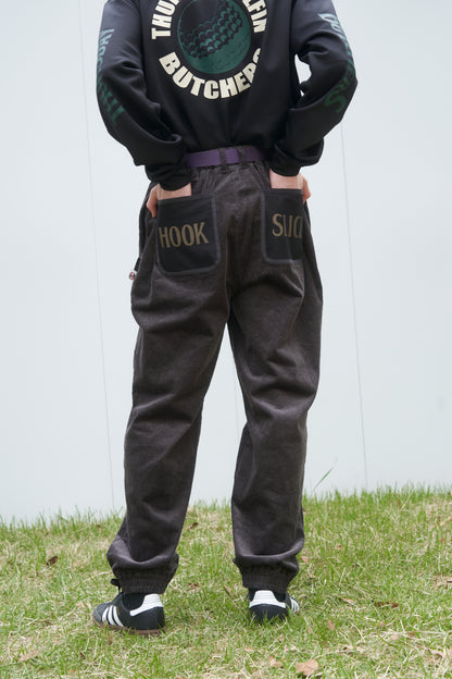 Stretch Corduroy Shirring Pants (224-PT1)