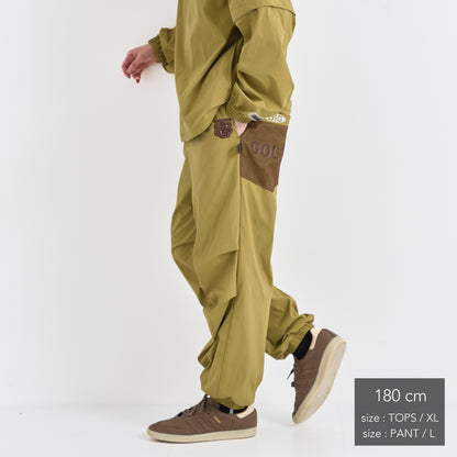 Stretch Nylon shirring Easy Pants