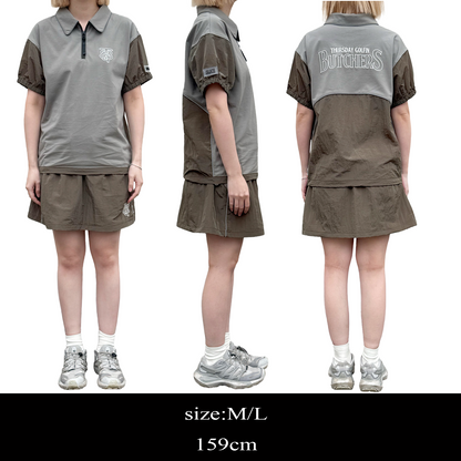 Sheer Sleeve H/Z POLO