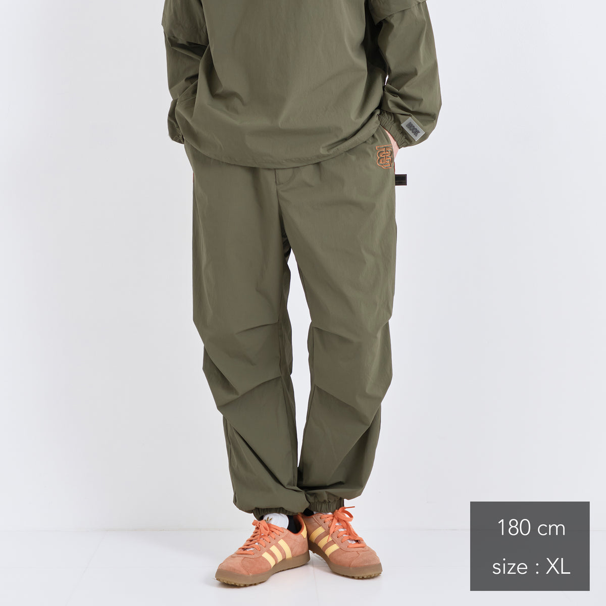 Stretch Nylon shirring Easy Pants