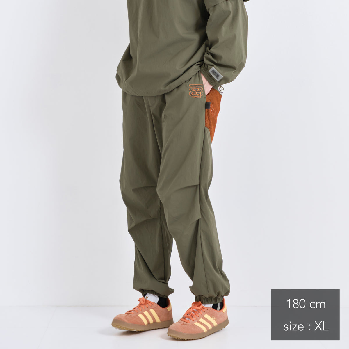 Stretch Nylon shirring Easy Pants