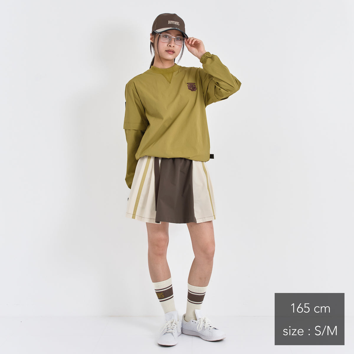Stretch Nylon 2way Mesh Yoke Piste (woman)