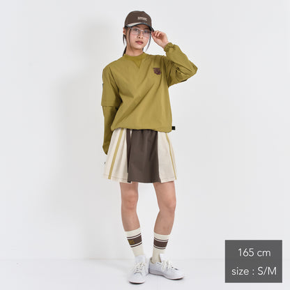 Stretch Nylon 2way Mesh Yoke Piste (woman)