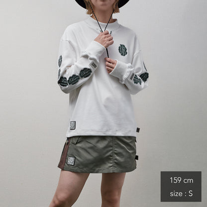 All Embroidery Waffle Mock(women)