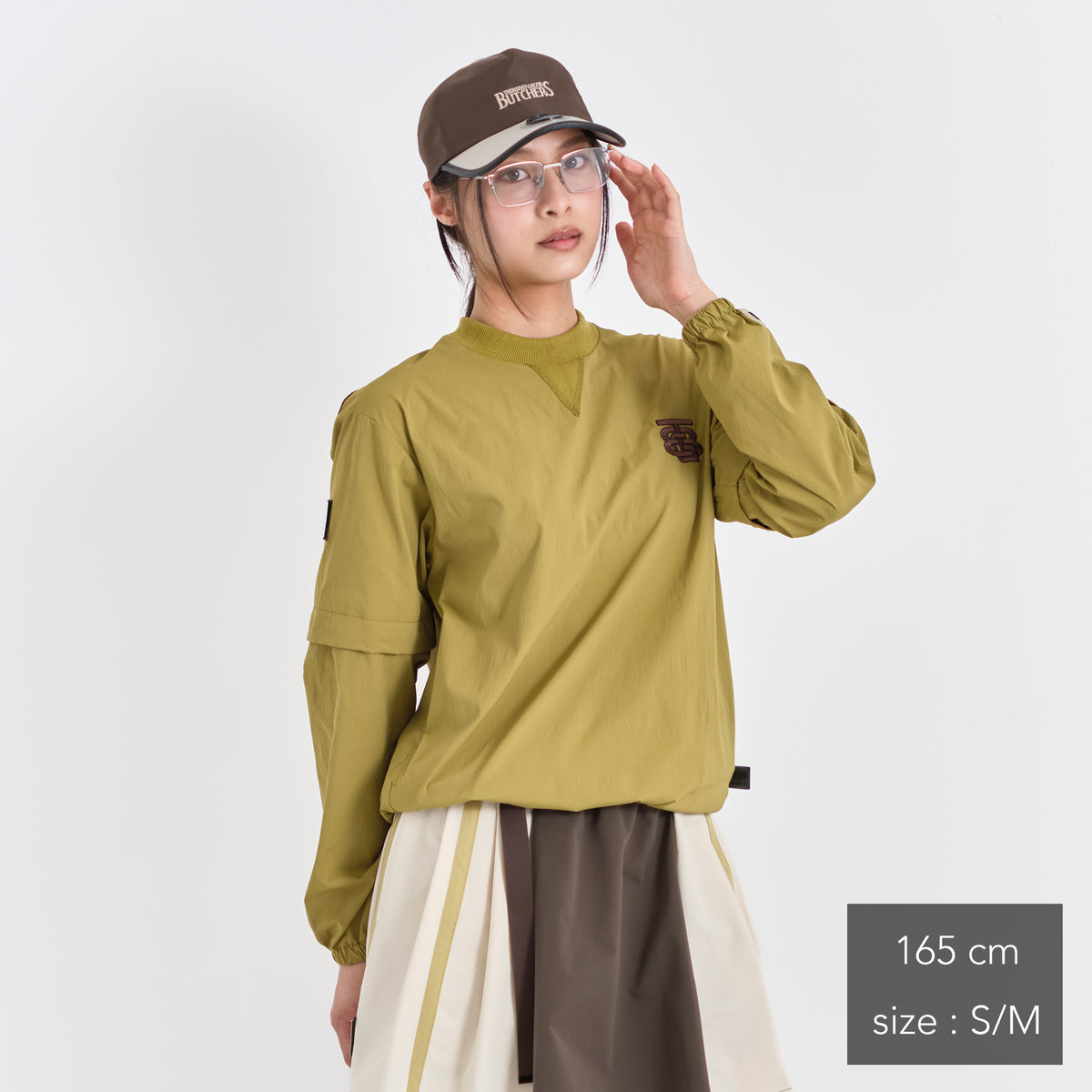 Stretch Nylon 2way Mesh Yoke Piste (woman)