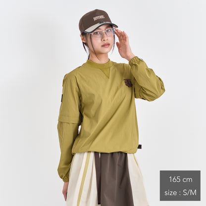 Stretch Nylon 2way Mesh Yoke Piste (woman)