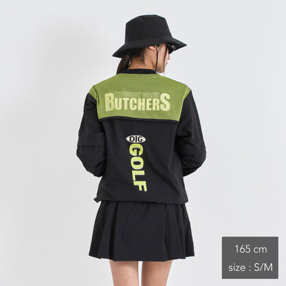 Stretch Nylon 2way Mesh Yoke Piste (woman)