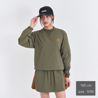 Stretch Nylon 2way Mesh Yoke Piste (woman)