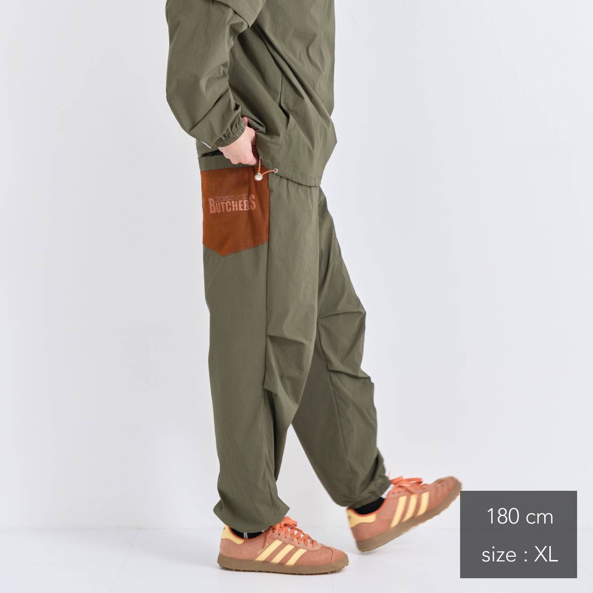 Stretch Nylon shirring Easy Pants