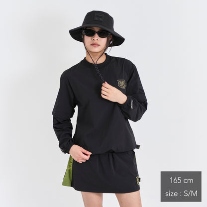 Stretch Nylon 2way Mesh Yoke Piste (woman)