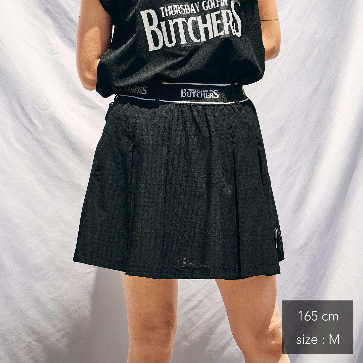 LOGO Elastic Band Pleats SK