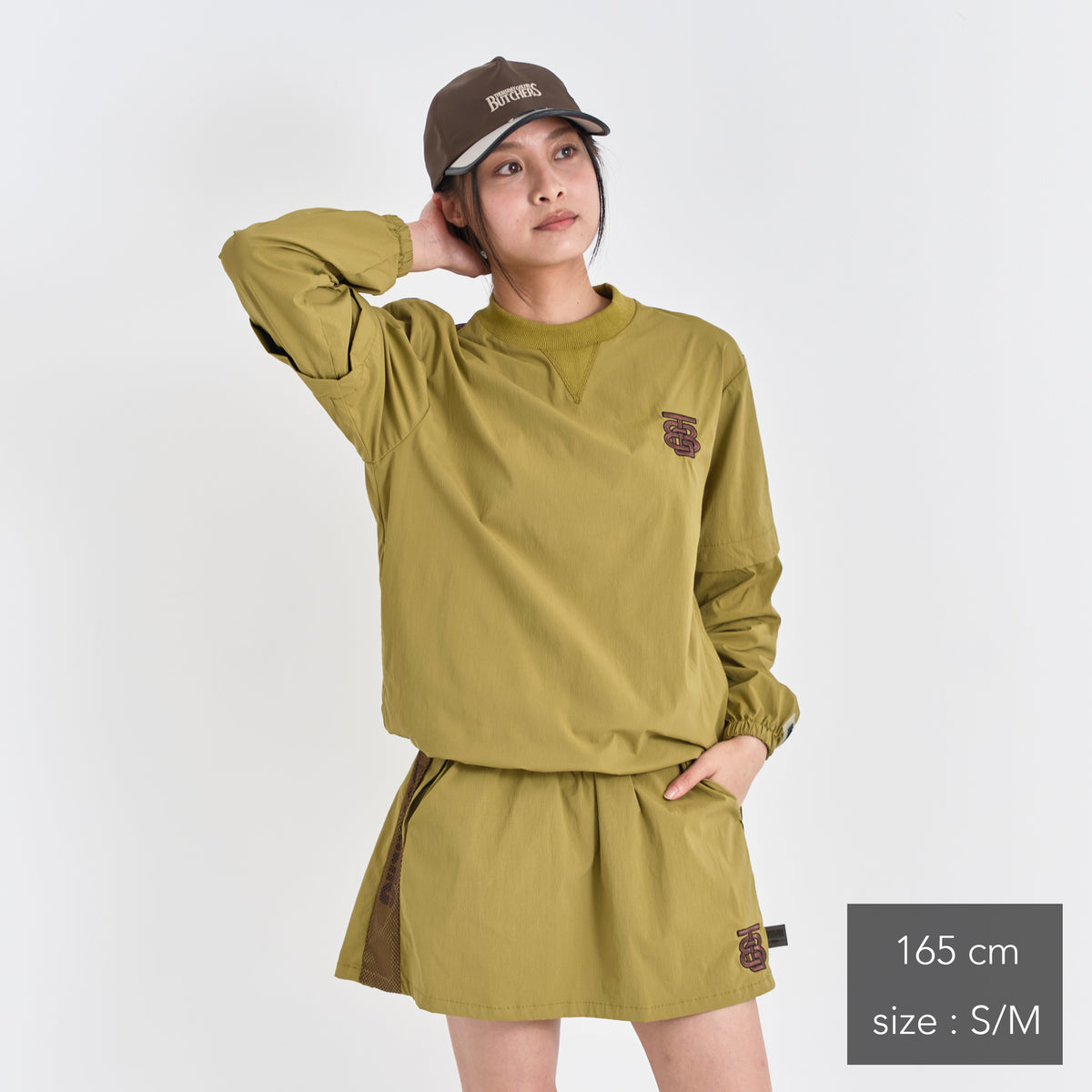 Stretch Nylon 2way Mesh Yoke Piste (woman)