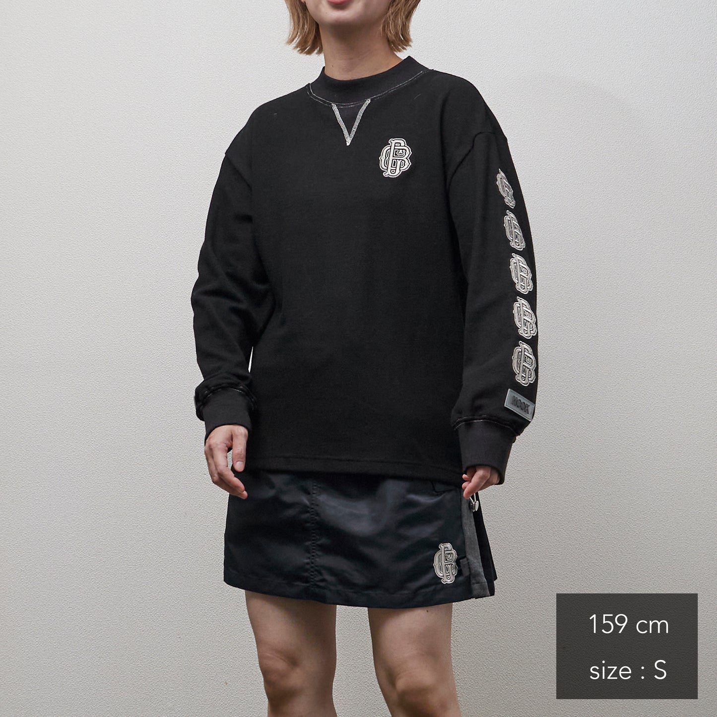 All Embroidery Waffle Mock(women)