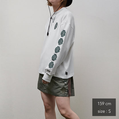 All Embroidery Waffle Mock(women)