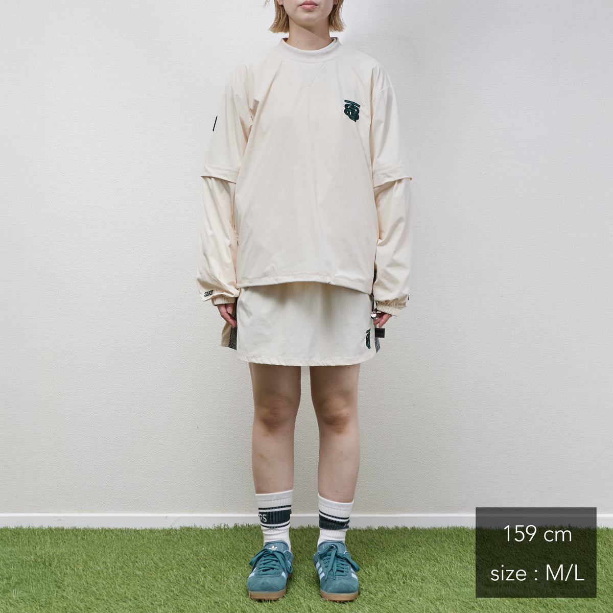 Stretch Nylon 2way Mesh Yoke Piste (woman)