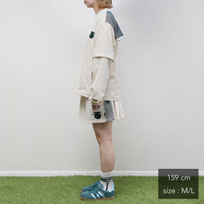 Stretch Nylon 2way Mesh Yoke Piste (woman)