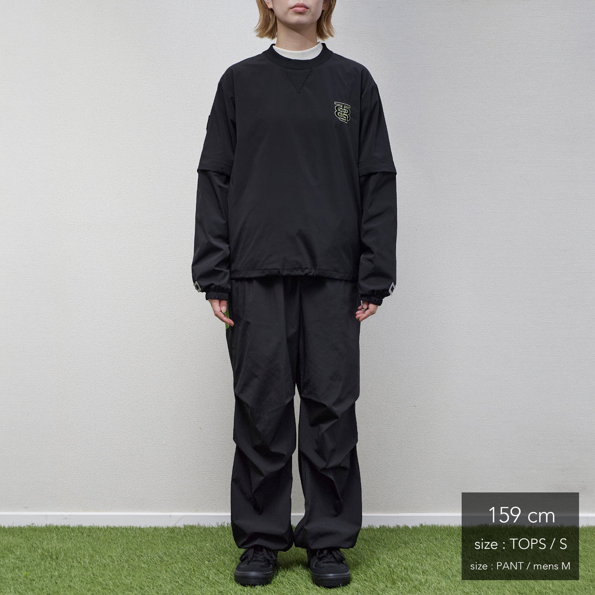 Stretch Nylon 2way Mesh Yoke Piste (woman)