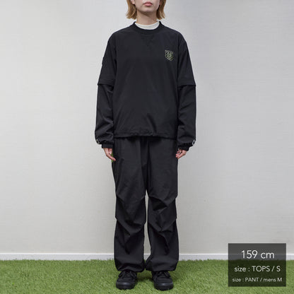 Stretch Nylon 2way Mesh Yoke Piste (woman)