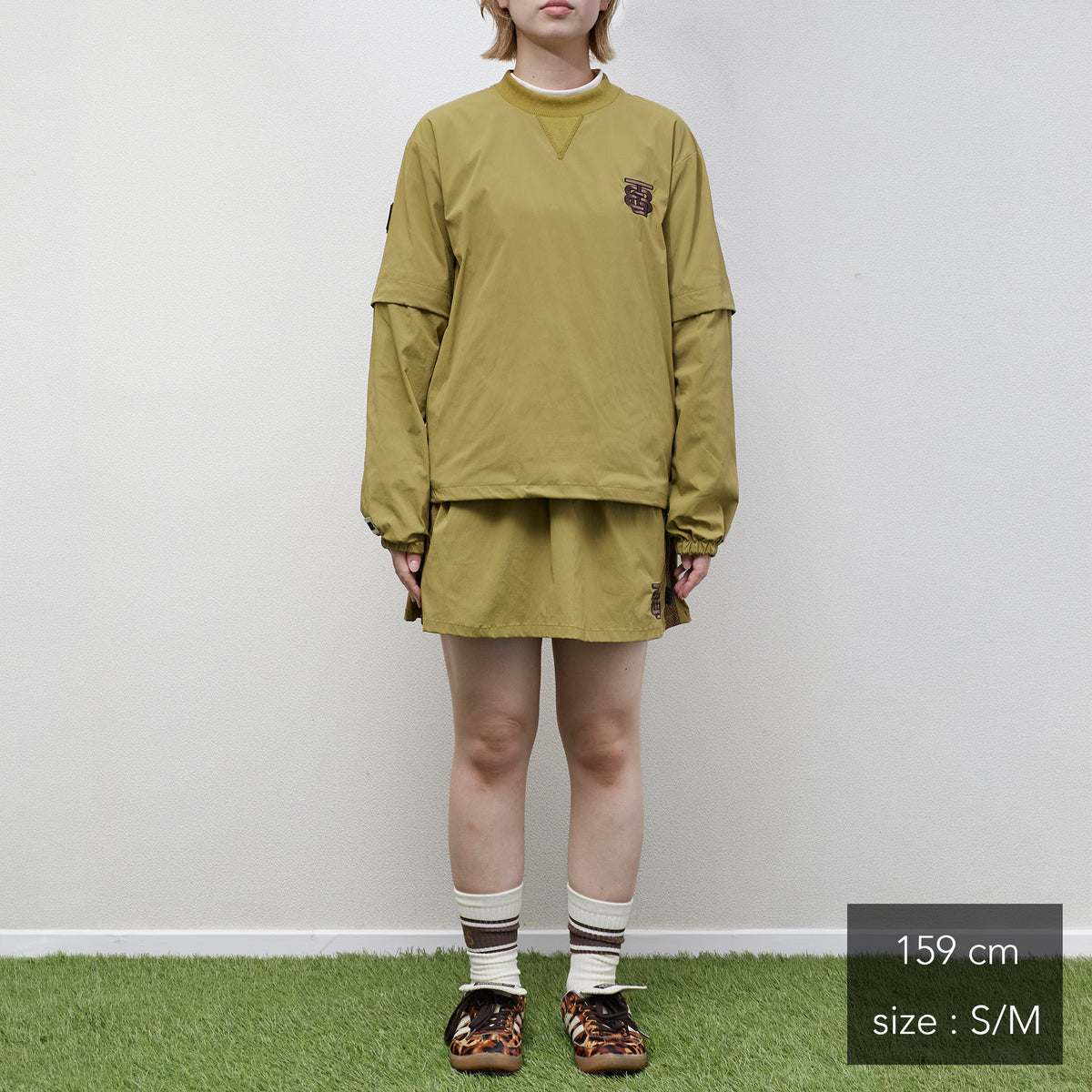 Stretch Back Pleats S/Mesh SK
