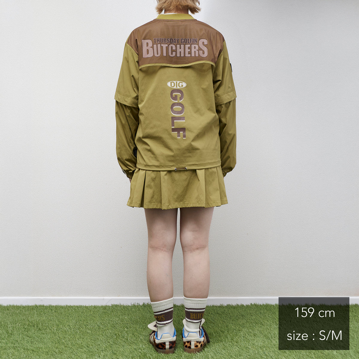 Stretch Back Pleats S/Mesh SK