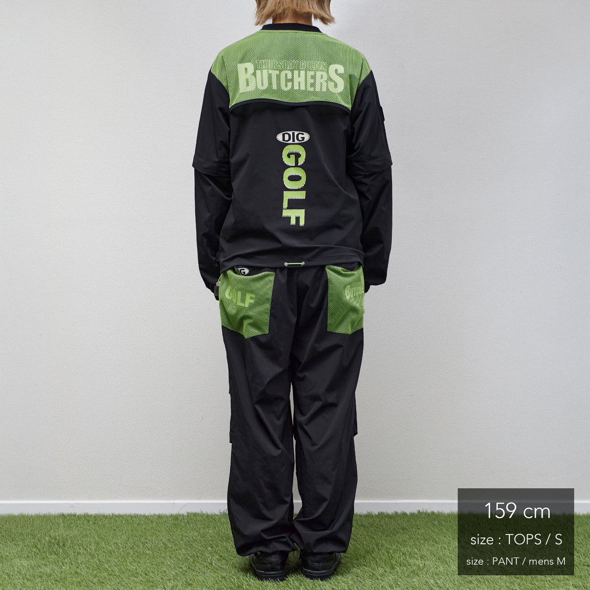 Stretch Nylon 2way Mesh Yoke Piste (woman)