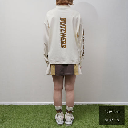 Sleeve Print Long/S Mock